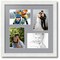 ArtToFrames Collage Photo Picture Frame with 4 - 5x7 inch Openings, Framed in White with Over 62 Mat Color Options and Plexi Glass (CSM-3966-179)